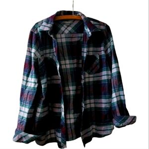 100% Cotton Flannel Shirt-Sz. Large